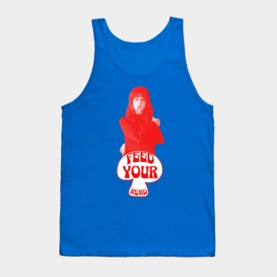 Feed Your Head (Red and White) Tank Top